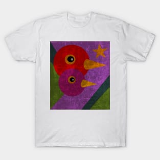 retro Bird Polygon Art Art,Pop Art T-Shirt